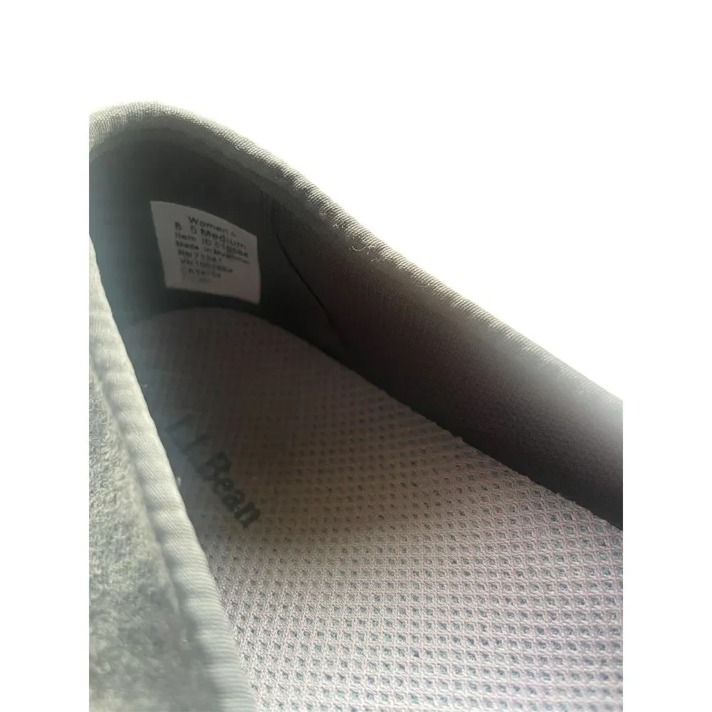 L.L.Bean Gray Suede Slip On Comfort‎ Shoes Casual Walking Flats